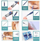 QURIPE 7pcs Manicure Set, Nail Clippers Kit, Stainless Steel Manicure Kit - Image 3