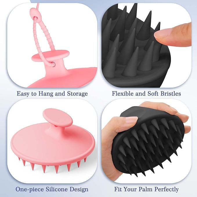 Manmihealth Large Hair Scalp Scrubber, One-piece Silicone Scalp Massager - Image 3