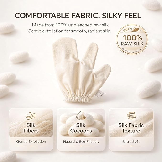 Garshana Gloves Raw Silk Gloves - Image 2