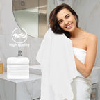HOMEXCEL 6 Pack Bath Towel Set, Microfiber Ultra Soft Highly Absorbent Bath - Image 5