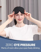 MZOO Luxury Sleep Eye Mask for Side Sleeper Men Women, Zero Eye Pressure 3D - Image 2