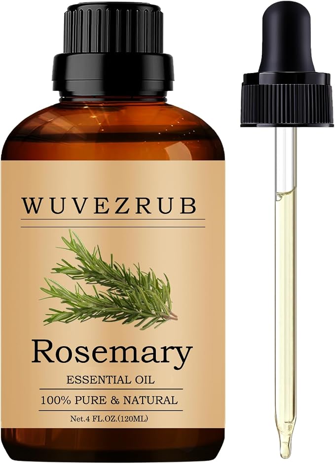 Rosemary Essential Oils, 120ML Pure and Natural Essential Oil by WUVEZRUB