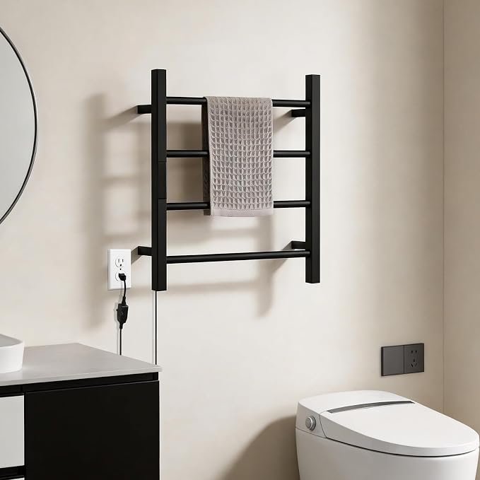 Heated Towel Racks for Bathroom, Hot Towel Warmer 4 Bars - Image 8