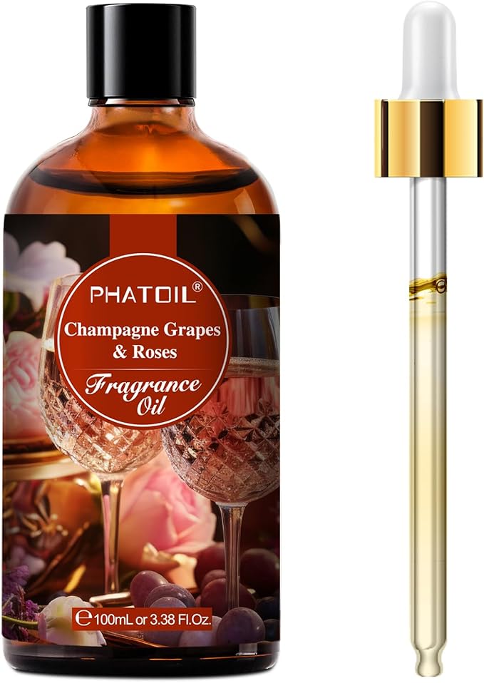 PHATOIL 3.38FL.OZ Champagne Grapes Roses Fragrance Oils by PHATOIL