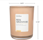 Carolina Seek Adventure Scented Candle, 16 oz Amber & Jasmine Scented, 2 Wick - Image 4