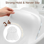 Bath Pillow for Tub, Adjustable Silicone Bathtub Pillows for Head and Neck - Image 6