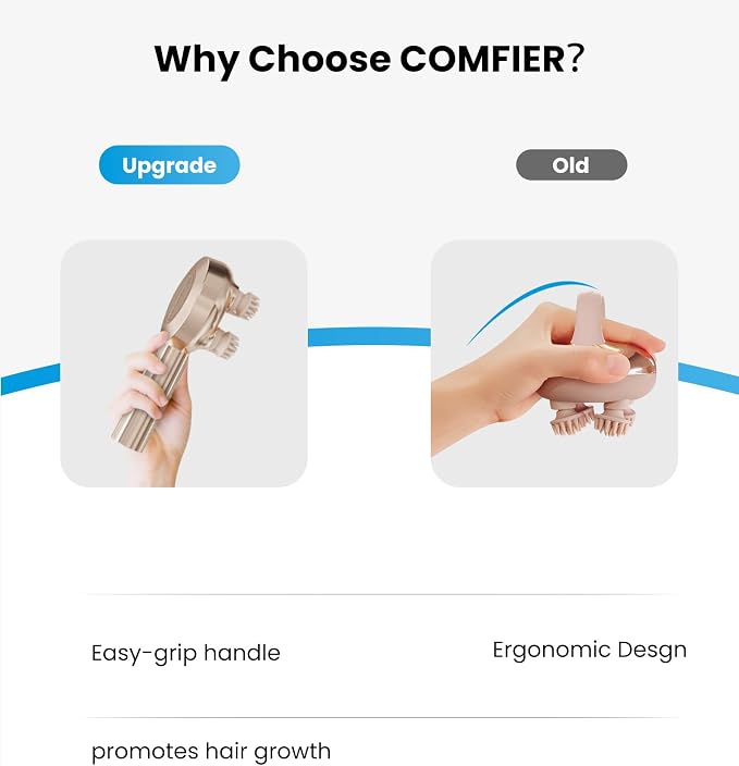 COMFIER Handheld Scalp Massager Hair Growth, Cordless Hair Head Massager - Image 9