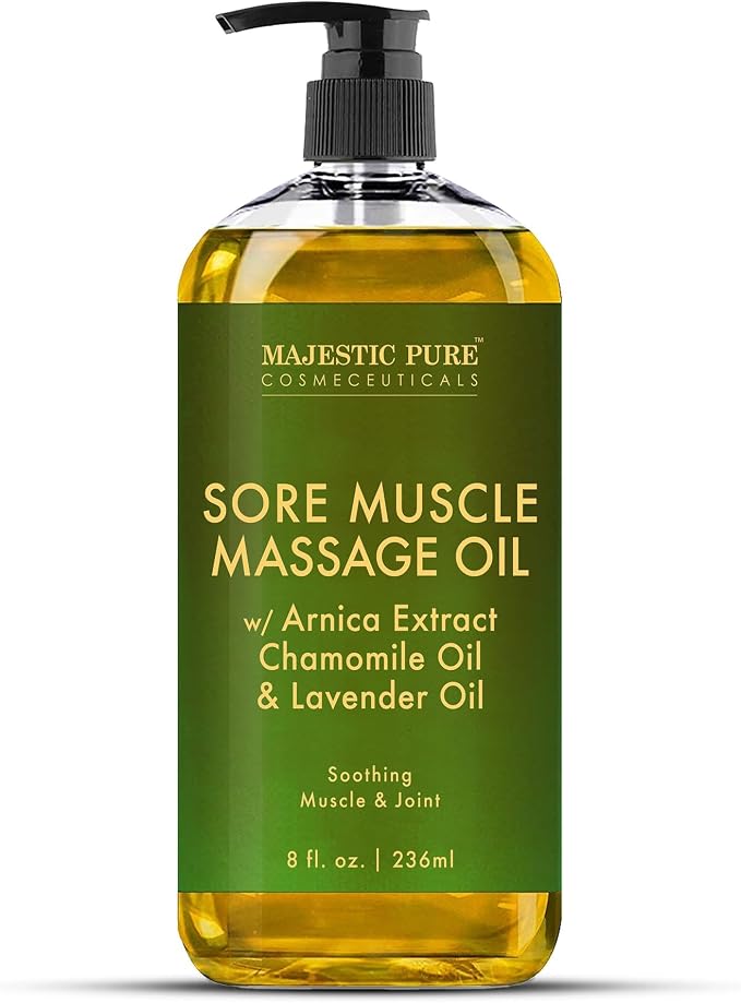 MAJESTIC PURE Arnica Sore Muscle Massage Oil by BeautyandPersonalCare
