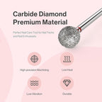 MelodySusie 7mm Ball Shape Cuticle Clean Nail Drill Bit 3/32'', Professional - Image 6