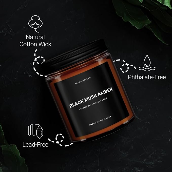 1OAK Black Musk Amber Candle - Image 4