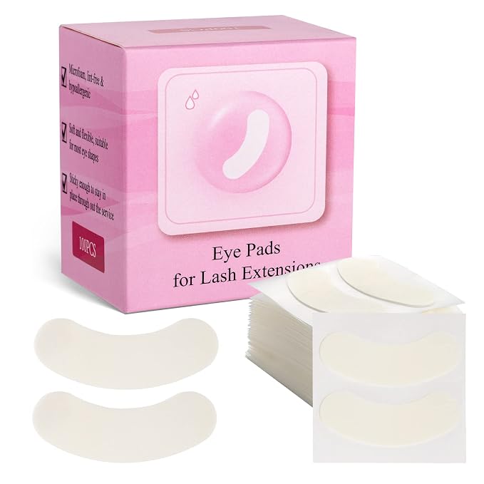 100 PCS Foam Eye Pads for Lash Extensions, Under Eye Pads for Eyelash Extensions by Miuffue