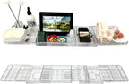 Large Capacity Adjustable Bath Tub Tray by Unknown
