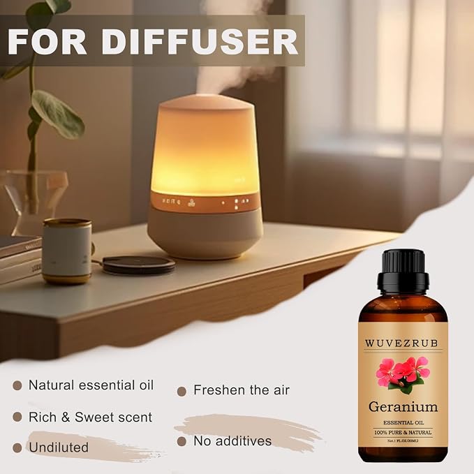 Geranium Essential Oils, 30ML Pure and Natural Essential Oil - Image 5