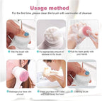 Facial Cleansing Brush 2 in 1Double-Sided Facial Cleaning Brush - Image 4