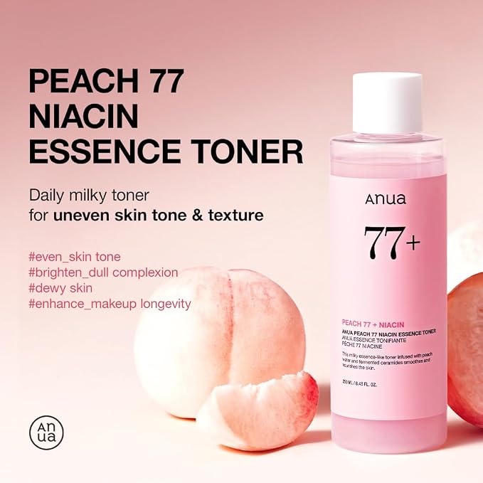 Anua Peach 77 Niacin Essence Toner 250ml / Brightening Toner - Image 3