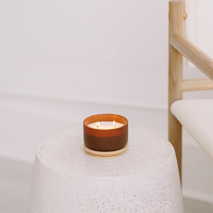 Calyan Wax Co. Mahogany & Cashmere 3 Wick Scented Candle - Image 5