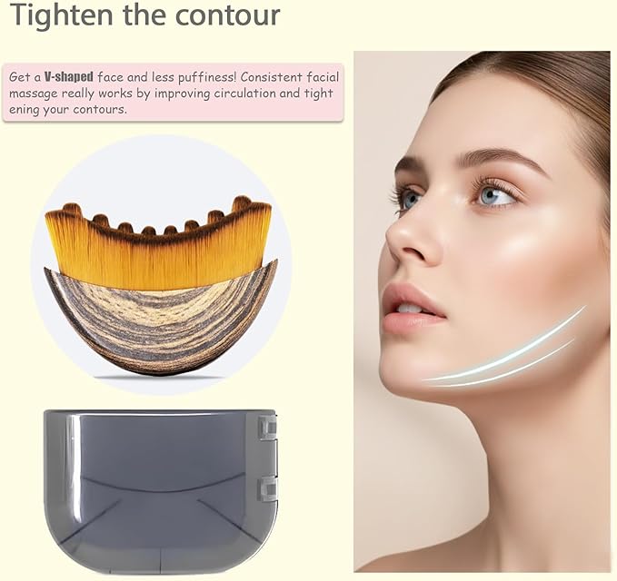 New Lymphatic Contour Face Brush, Lymphatic Drainage Massager - Image 2