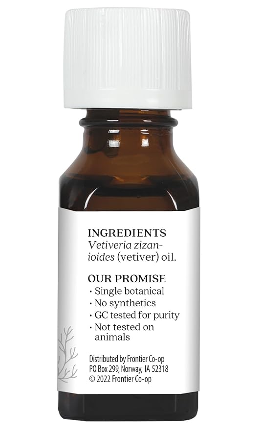 Aura Cacia Pure Vetiver Essential Oil | 0.5 fl. oz. | Vetiveria zizanioides - Image 6