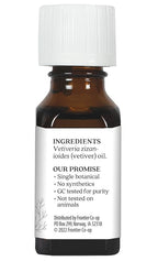 Aura Cacia Pure Vetiver Essential Oil | 0.5 fl. oz. | Vetiveria zizanioides - Image 6