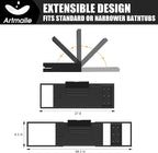 Artmalle Foldable Bathtub Tray Table, Bamboo Bathtub Caddy Tray - Image 5