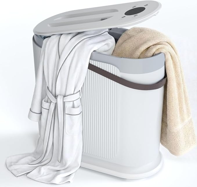 30L Large Towel Warmer, Rapid Dry & Heated 2 in 1 Towel Warmer Bucket by Kissair