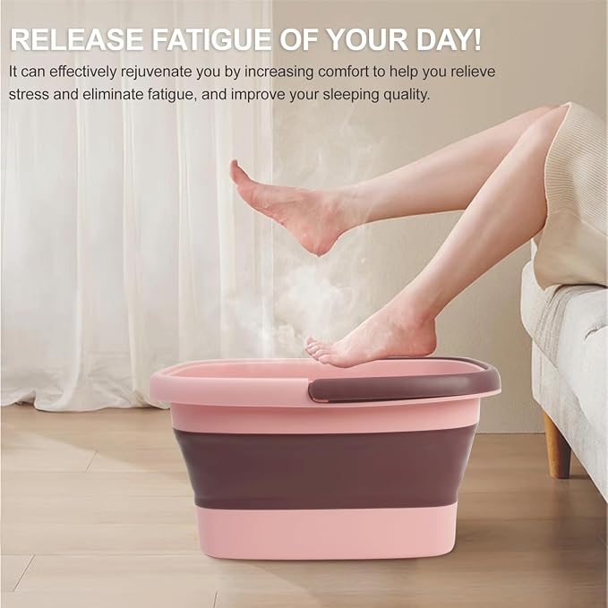2 Pack Foldable Foot Bath Basin, Collapsible Foot Soak Tub, Foot Tub - Image 5