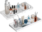 BBK Bathroom Vanity Tray 11.8 in- 2 Pack Silicone Bathroom Tray by BBK
