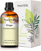 Ginger Essential Oil, 1.01Fl.Oz PHATOIL Pure Essential Oil Singles by PHATOIL