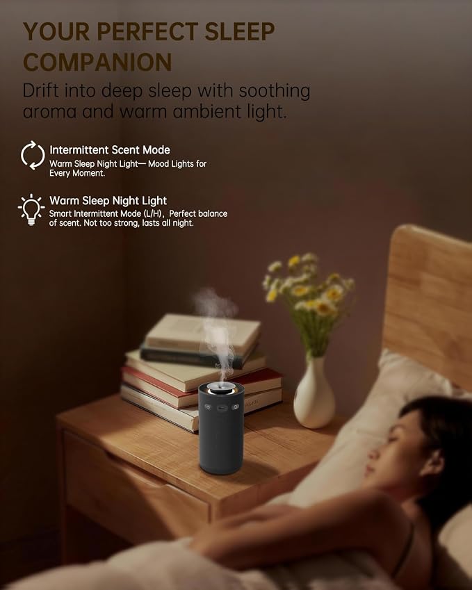 Waterless Essential Oil Diffuser, Portable Car Aromatherapy Diffuser, - Image 4