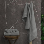 Avalon Towels Luxury 8 Piece Grey Towels Set, 2 Bath Towels, 2 Hand Towels and - Image 4