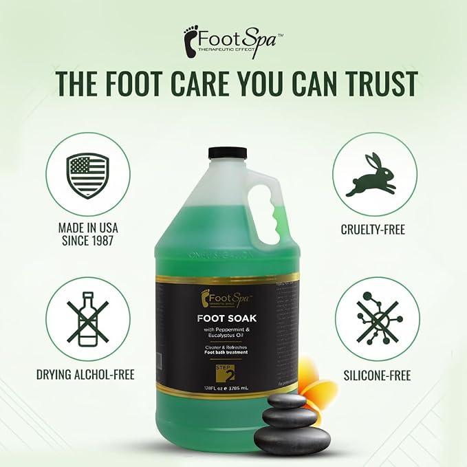 FOOT SPA - Foot Soak - Cleanses, and Refreshes - Made - 128 Oz Gallon - Bulk - Image 6