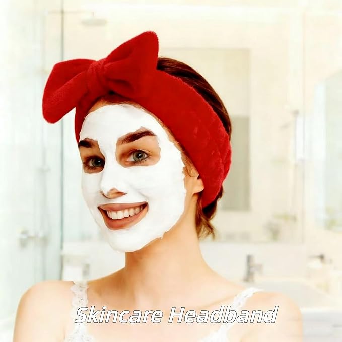 7 Pcs Spa Set, Facial Headband and Wristband Set, Skincare Accessories - Image 3