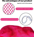 SPMKTBOZAI African Net Sponge Authentic, Exfoliating Body Scrubber Bath Sponge - Image 3