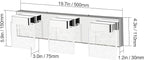 Aipsun Modern Bathroom Vanity Light 3 Light Stainless Steel Chrome Vanity - Image 4