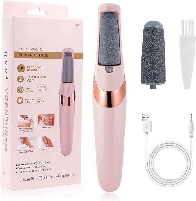 AOOWU Electric Foot File, USB Rechargeable Feet Callus Remover by AOOWU