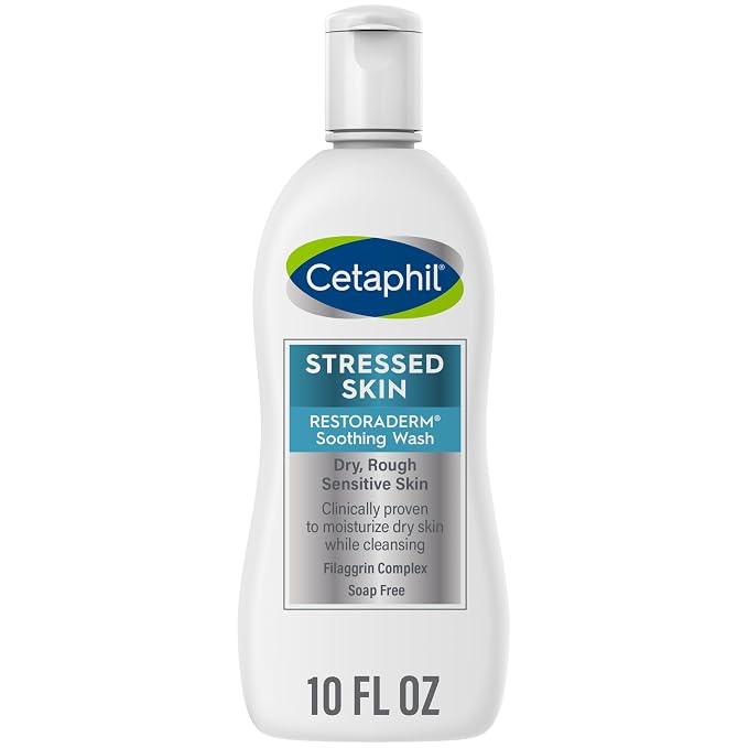 Cetaphil RESTORADERM Soothing Wash, 10 fl oz, Soothes Dry, Stressed Skin by Cetaphil