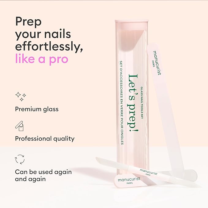 Manucurist Glass Nail Accessory Trio – Exclusive Tube Set - Image 2