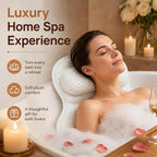 4D Air Mesh Bath Pillow for Tub, Soft Bathtub Cushion - Image 8