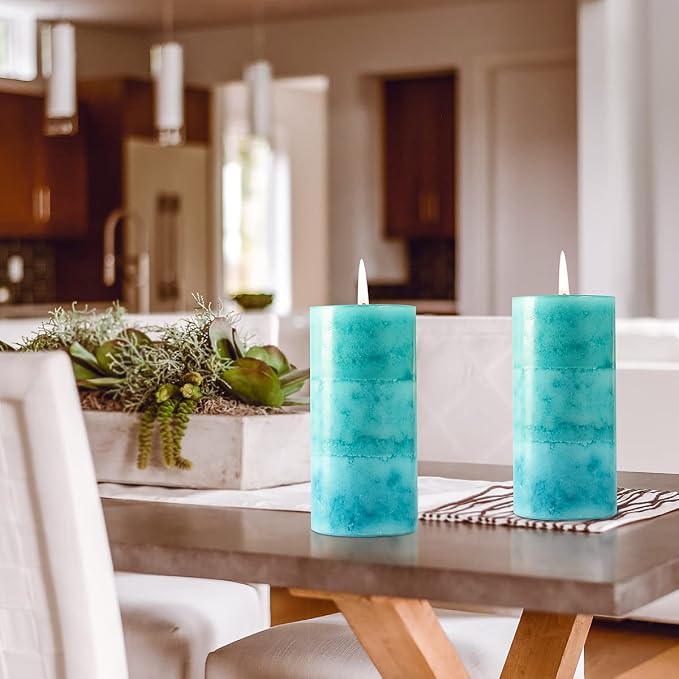 Pillar Candles Ocean Breeze Scented 3x6 inch Long-Lasting Clean Burning Candle - Image 7