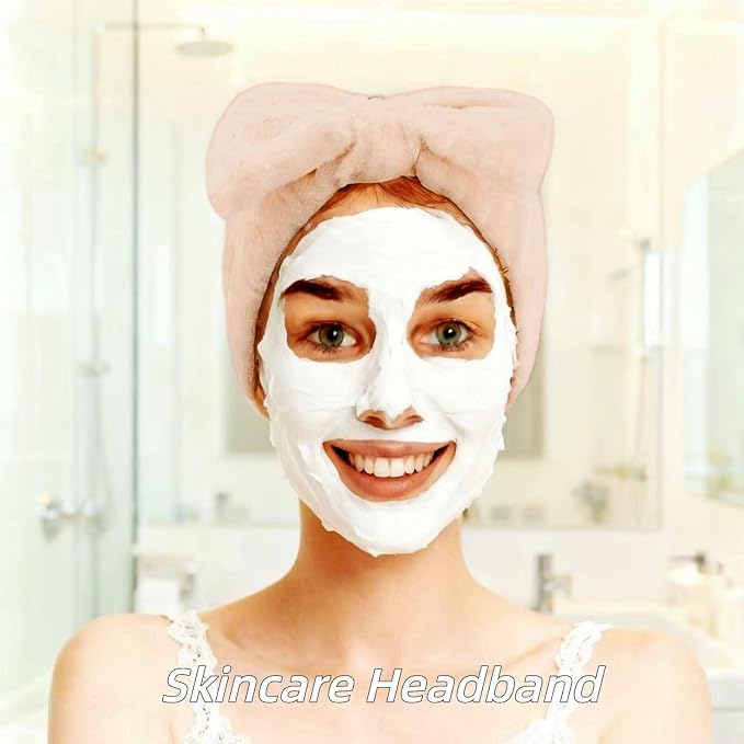 7 Pcs Spa Set, Facial Headband and Wristband Set, Skincare Accessories - Image 4
