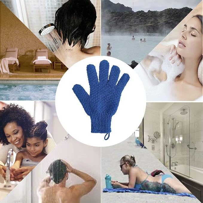 2 Pairs Bath Exfoliating Gloves - Image 7