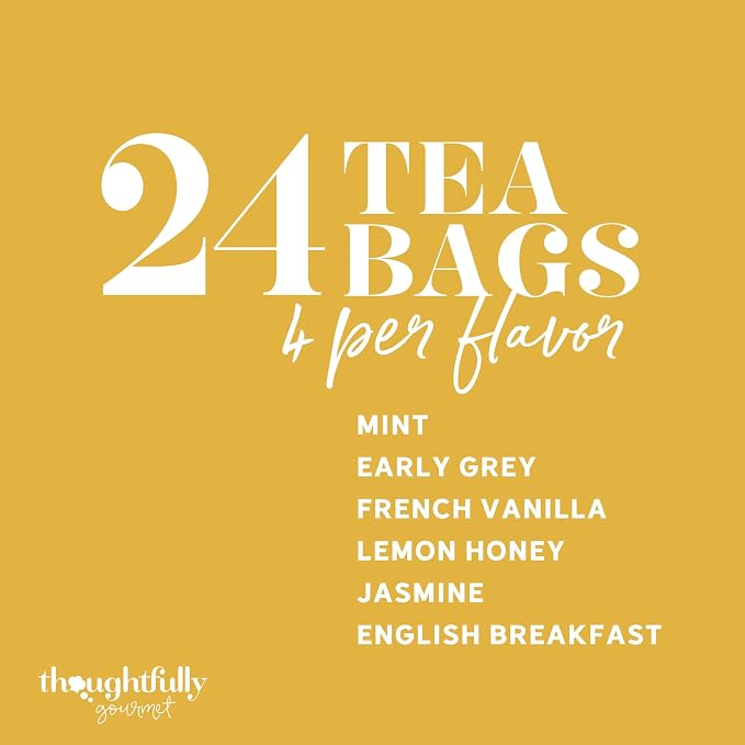 Thoughtfully Gourmet Cat Lover's Tea Gift Set: Includes 24 Teas in 6 Flavors - Image 6
