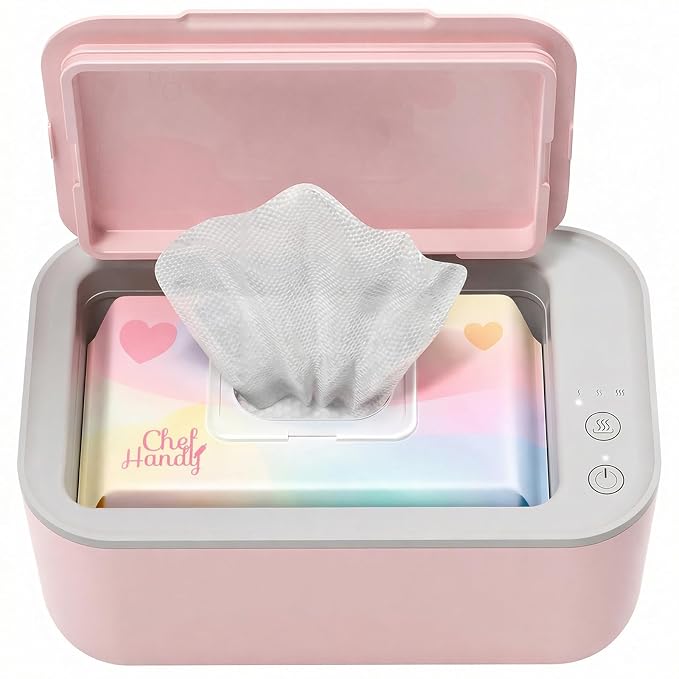 Chefhandy Baby Wipe Warmer, 3-Level Temperature Control, Quiet & Even Heating by Chefhandy
