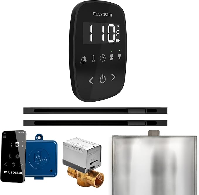 Mr Steam ButlerFlex Max Steam Shower w/TempoFlex Control and Linear Steamhead by MrSteam