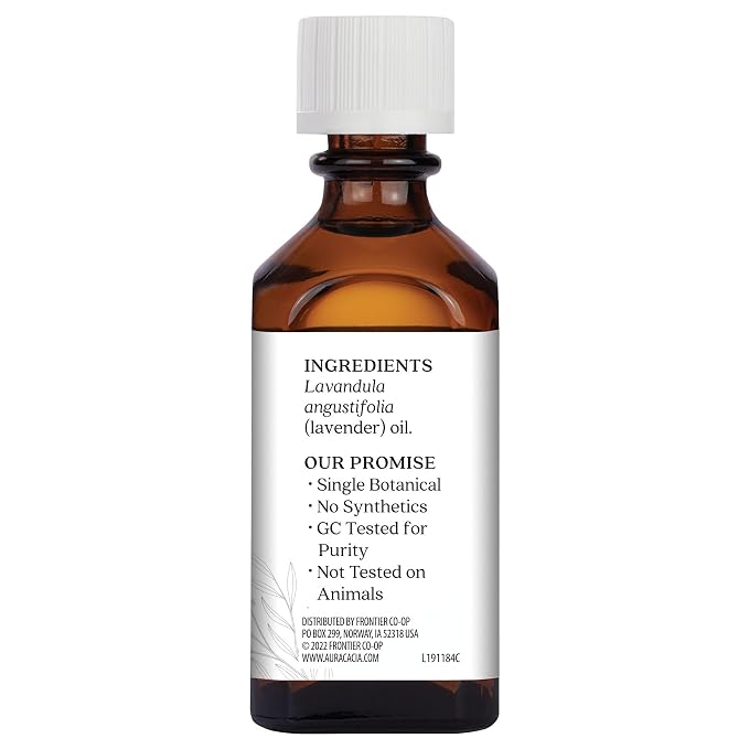 Aura Cacia Lavender Essential Oil, 100% Pure Lavandula Angustifolia Oil - Image 2