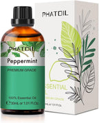 Peppermint Essential Oil, 1.01Fl.Oz PHATOIL Pure Essential Oil Singles by PHATOIL