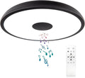 Black Waterproof LED Flush Mount Ceiling Light Fixture, by AlwaysOnAlwaysWarm