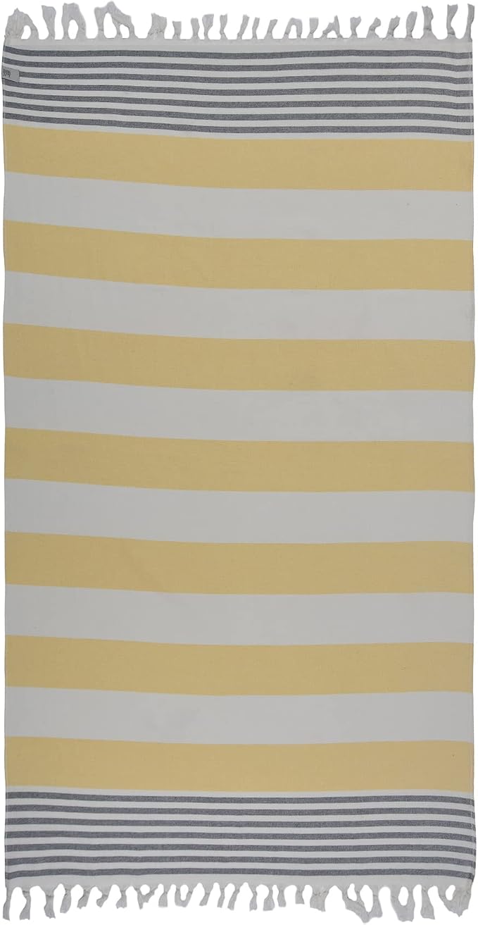 Beach Towel | Cotton Beach Towels, Sand Free, Highly Absorbent, Quick Dry by LA%60HAMMAMFINELIVING