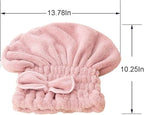 Jseng 3PC Microfiber Hair Towel Caps, Extreme Soft & Ultra Absorbent, Fast - Image 3