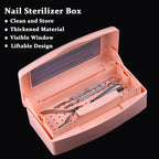 Nail Tool Sterilizer Box Plastic Disinfectant Container - Image 2